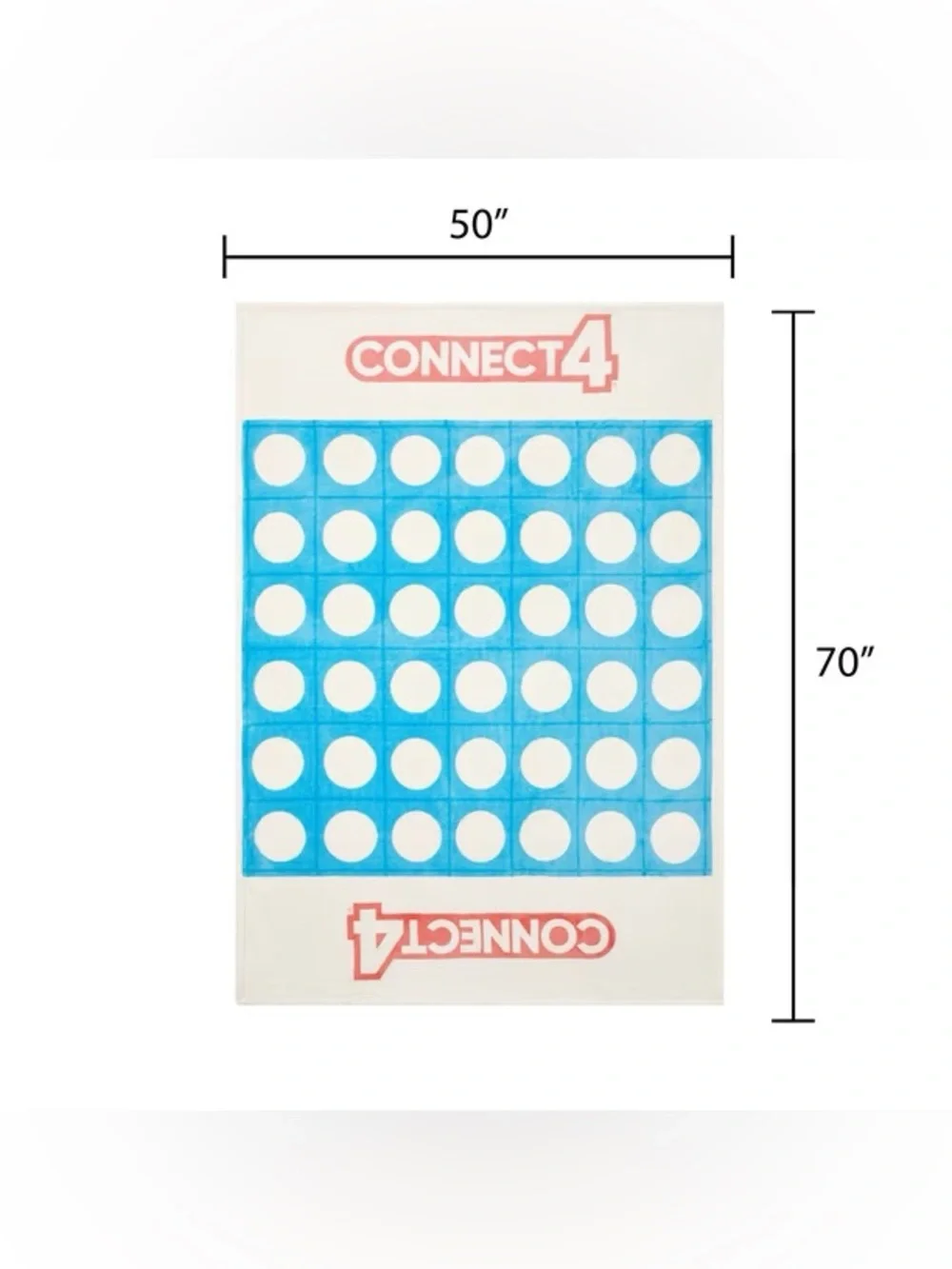 Connect Four Licensed Classic Boxed Board Game Silk Touch Throw, 50